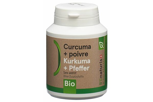 BIOnaturis curcuma + poivre caps 260 mg bio 180 pce