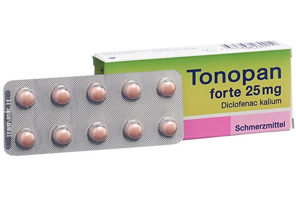 Tonopan forte Drag 25 mg 10 Stk