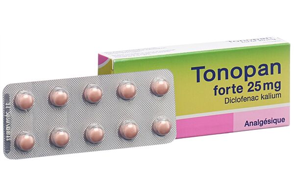 Tonopan forte drag 25 mg 10 pce