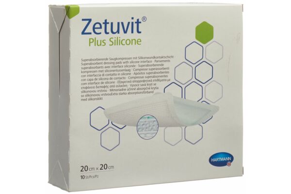 Zetuvit Plus Silicone 20x20cm 10 Stk