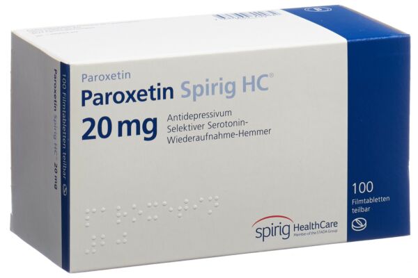 Paroxetin Spirig HC Filmtabl 20 mg 10 Stk