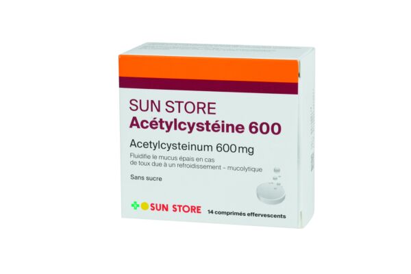 SUN STORE Acetylcystein Brausetabl 600 mg Ds 14 Stk