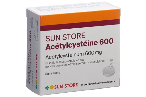 SUN STORE Acetylcystein Brausetabl 600 mg Ds 14 Stk