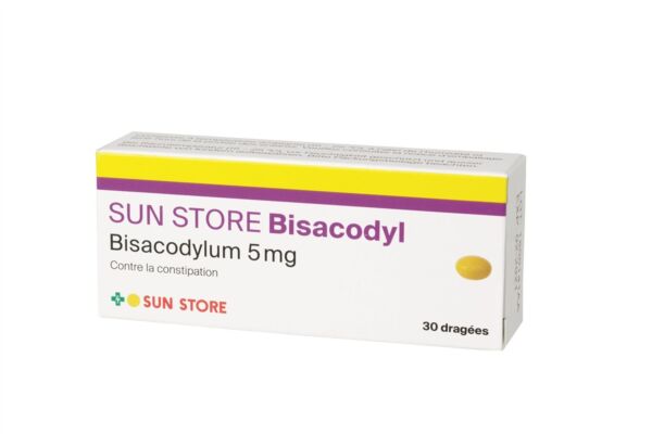 SUN STORE Bisacodyl Drag 5 mg 30 Stk