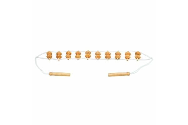 Sundo Massage Rückenrollband aus Holz 10x2 Rollen
