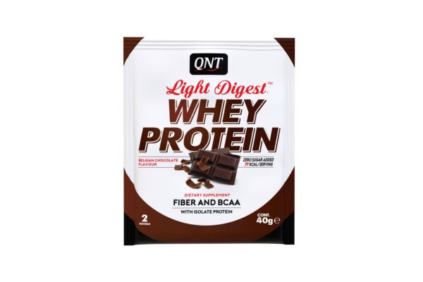 QNT Light Digest Whey Protein Belgian Chocolate Btl 40 g