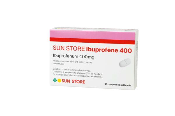 SUN STORE Ibuprofène cpr pell 400 mg 10 pce