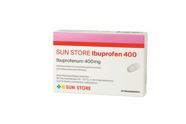 SUN STORE Ibuprofène cpr pell 400 mg 10 pce
