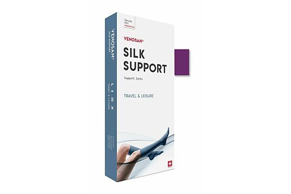 Venosan Silk a-d support socks L sisko violet 1 paire