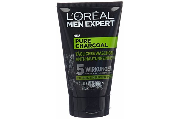 Men Expert Pure Charcoal Waschgel Anti-Hautunreinheiten Tb 100 ml