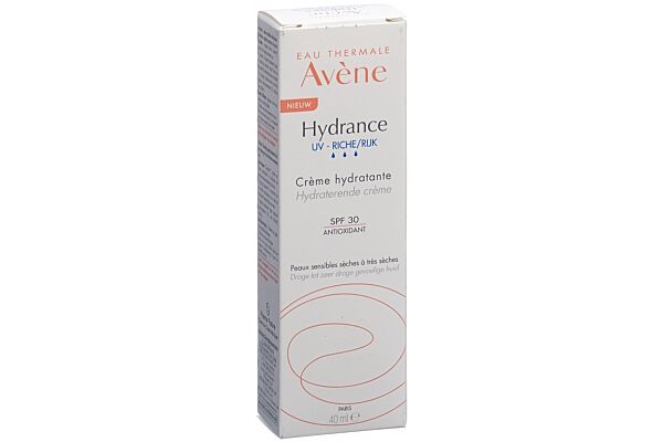 Avène - *Hydrance UV* - Crème visage hydratante riche SPF30 - Peaux  sensibles sèches à très sèches