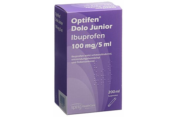 Optifen Dolo Junior Susp 100 mg/5ml Fl 200 ml