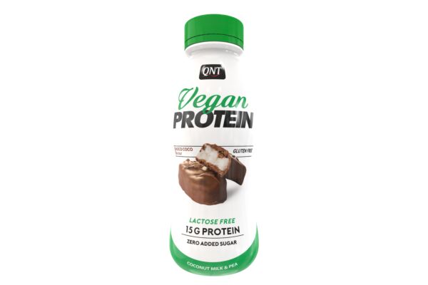 QNT Vegan Protein Shake 15g Choco-Coco fl Pet 310 ml