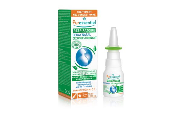 Puressentiel Abschwellendes Nasenspray ätherisches Öl Bio Fl 15 ml