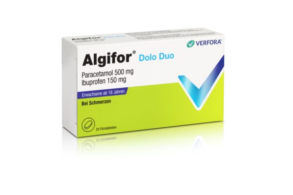 Algifor Dolo Duo Filmtabl 500 mg/150 mg 20 Stk