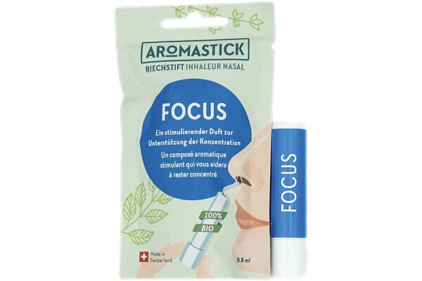AROMASTICK Riechstift 100% Bio Focus Btl