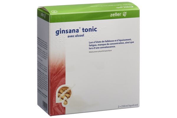 Ginsana Tonic avec alcool liquide orale 2 fl 250 ml