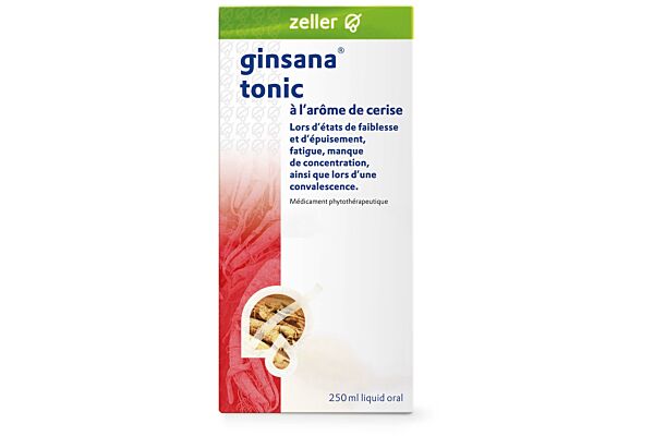 Ginsana Tonic mit Kirscharoma Flüssigkeit zum Einnehmen Fl 250 ml