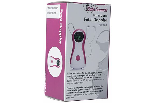 BabySounds Doppler Fœtal avec affichage numérique des battements cardiaques  par LED avec casque d'écoute à petit prix