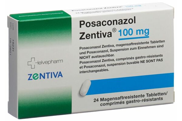Posaconazol Zentiva Tabl 100 mg 24 Stk