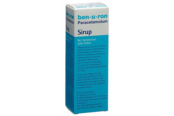 Ben-u-ron sirop 200 mg/5ml avec seringue doseuse fl 100 ml