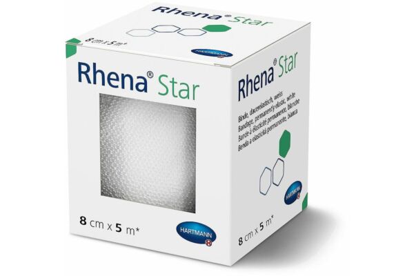 Rhena Star bande élastique 8cmx5m blanc