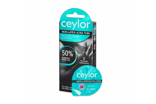 Ceylor Non Latex préservatif ultra thin 3 pce