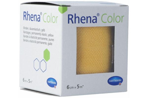 Rhena Color bandes élastiques 6cmx5m jaune