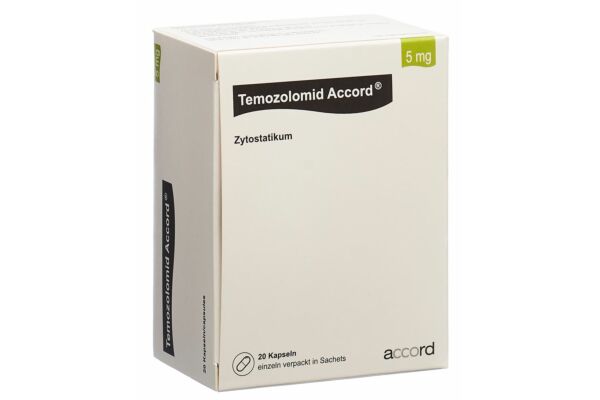 Temozolomid Accord Kaps 5 mg Btl 20 Stk