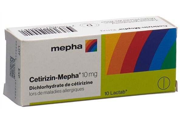 Cetirizin-Mepha Lactab 10 mg 10 pce