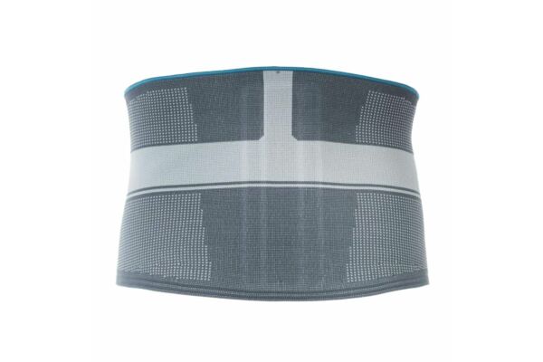 Thuasne Lomba-Go Rückenbandage XS tailliert mit Silikonpelotte grau