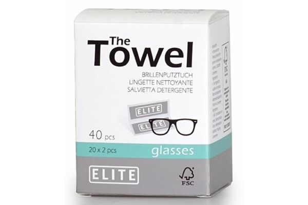 Elite lingettes nettoyantes lunettes FSC 40 pce