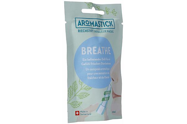 AROMASTICK inhalateur nasal 100% bio Breathe sach