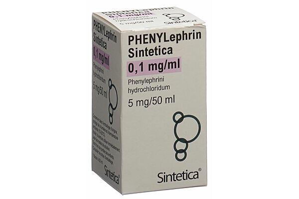 Phenylephrin Sintetica Inj Inf Präp 5 mg/50ml Durchstf 50 ml