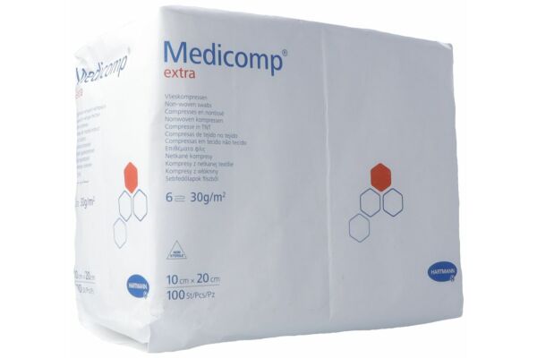 Medicomp Extra 6 fach S30 10x20cm unsteril Btl 100 Stk