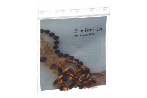 Selenas collier ambre pour bébé 32-34cm multicolore ovale à petit prix