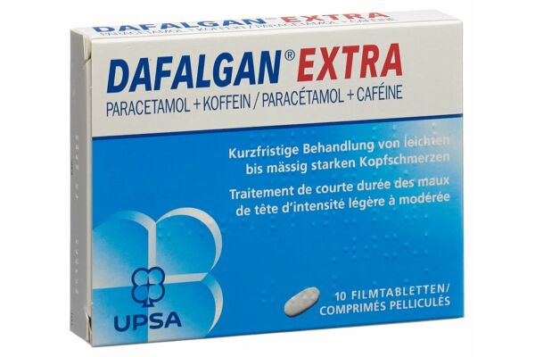 Dafalgan Extra Filmtabl 500/65 mg 10 Stk