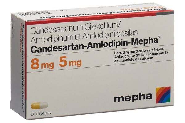 Candesartan-Amlodipin-Mepha Kaps 8mg/5mg 28 Stk