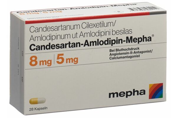 Candesartan-Amlodipin-Mepha Kaps 8mg/5mg 28 Stk