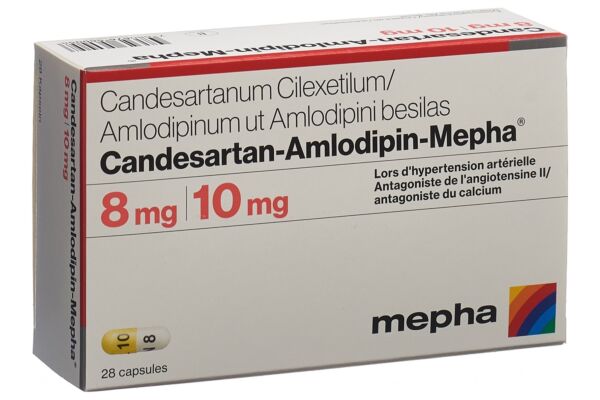 Candesartan-Amlodipin-Mepha Kaps 8mg/10mg 28 Stk