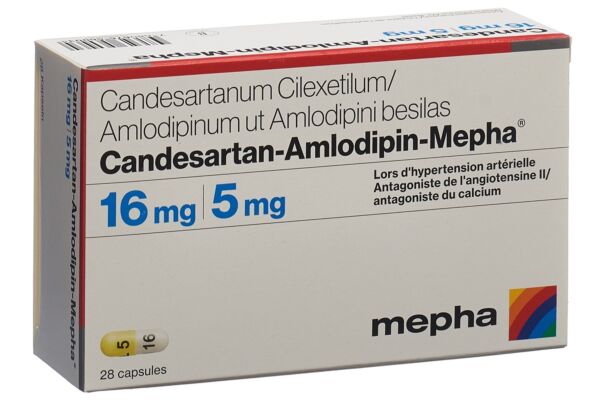 Candesartan-Amlodipin-Mepha caps 16mg/5mg 28 pce
