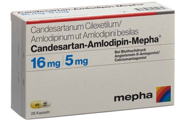 Candesartan-Amlodipin-Mepha Kaps 16mg/5mg 28 Stk
