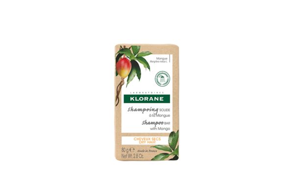 Klorane Shampooing solide mangue 80 g