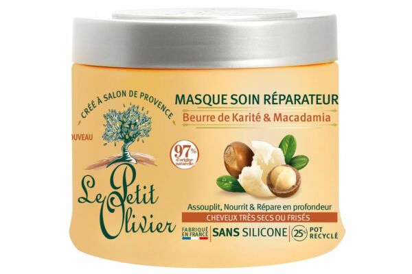 Le Petit Olivier masque cheveux beurre de karité & macadamia fl 330 ml
