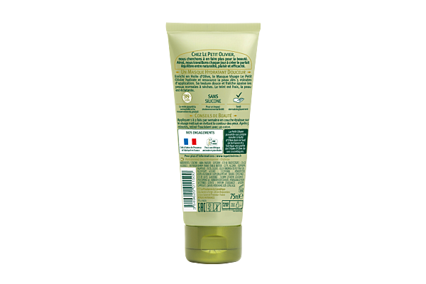 LE PETIT OLIVIER - Masque Visage Hydratant Huile d'Olive 75ml