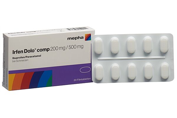 Irfen Dolo comp Filmtabl 200 mg/500 mg 20 Stk