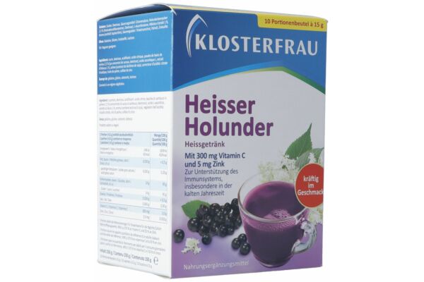Klosterfrau Heissgetränk Heisser Holunder 10 Btl 15 g