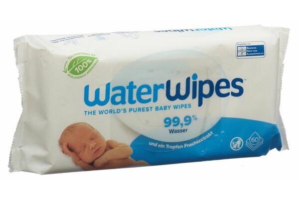 WaterWipes Feuchttücher für Babys 60 Stk