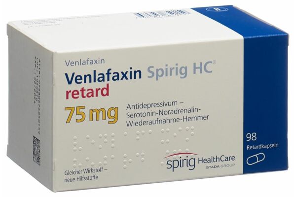 Venlafaxin Spirig HC Ret Kaps 75 mg 98 Stk
