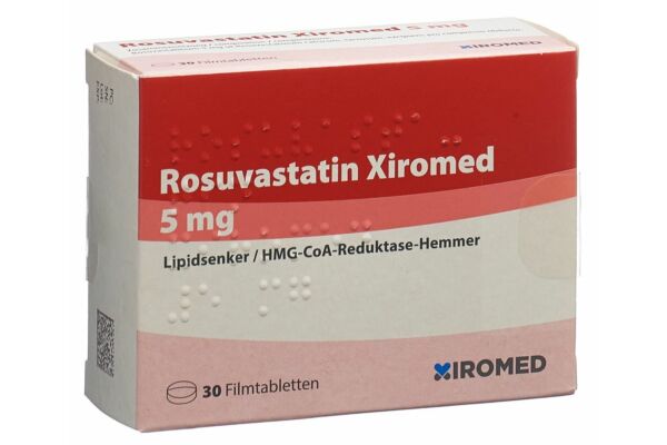 Rosuvastatin Xiromed Filmtabl 5 mg 30 Stk